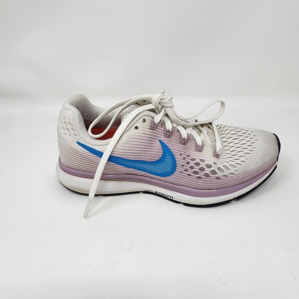 Nike Air Zoom Pegasus 34 Running Shoes Women's 6 Summit White Blue Jogging